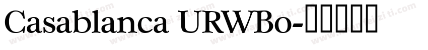 Casablanca URWBo字体转换